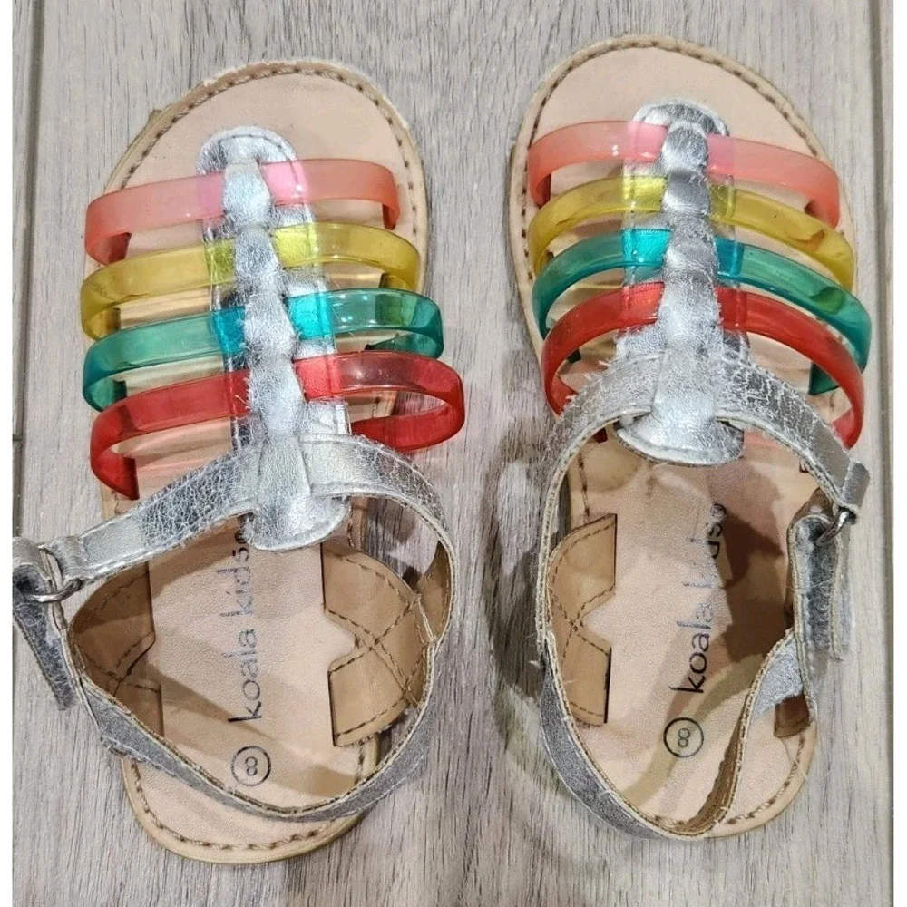 Koala‎ Kids Girls Rainbow Sandals Size 8
